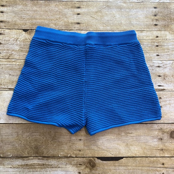 NWOT FRAME Crochet Shorts in Provence Blue - Picture 7 of 8